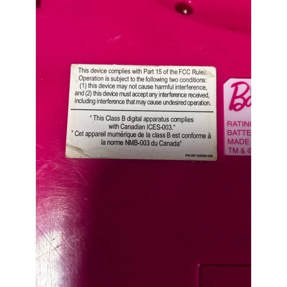 Barbie Little Learner Laptop Pink HB-6809 2007